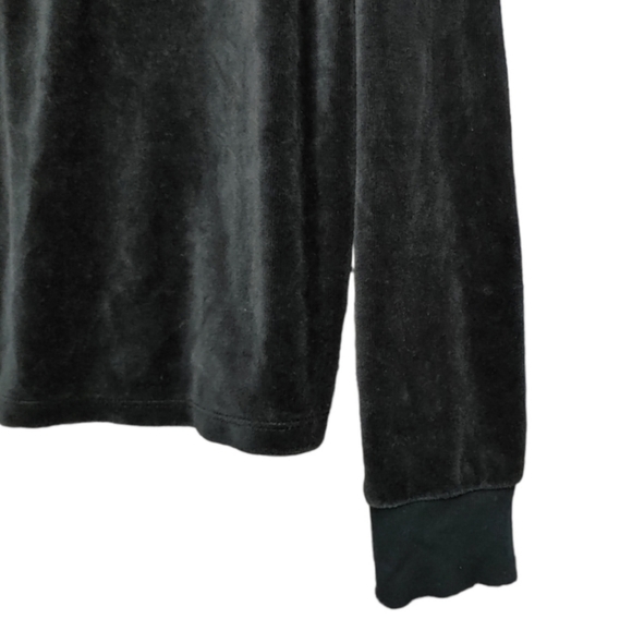 Victoria's Secret Velvet Velour Logo Sweatshirt Women's Size Medium M - Picture 2 of 6